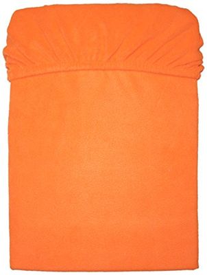 MESANA C-10003/38 Microfibra Polar sábana Bajera Ajustable, 160 x 200 cm Aproximadamente 140 -, Terra