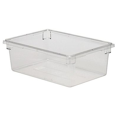 Cambro 18269CW135 Contenedores de almacenamiento de alimentos de policarbonato Camwear de 45,72 x 66 cm, transparente (4/caja)