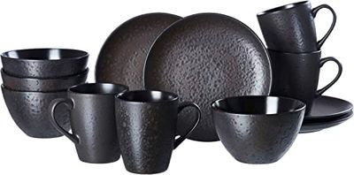Ritzenhoff & Breker Ontbijtservies Kitwe, 12-delig, zwart