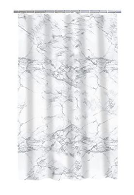 Rideaux de Douche Textil env. 180x200 cm Toscana INCL. Anneaux, Gris, 100% Polyester
