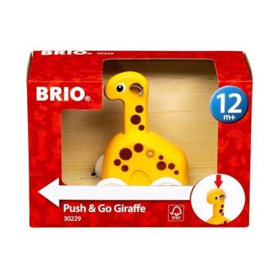 BRIO Push & Go Giraffe Push Along - Educational Learning Toys for Toddlers Age 12 Months Up (Kids 1 Year Old)