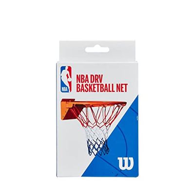 Wilson Rete da Basket NBA DRV RECREATIONAL NET, Dimensioni ufficiali, Nylon, Rosso/Bianco/Blu