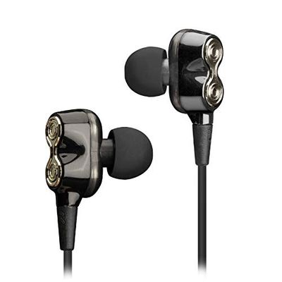 JAZ Ragtime Wireless Multipoint oordopjes met dual driver, metalen afwerking, geïntegreerde microfoon, 3 sets oordopjes