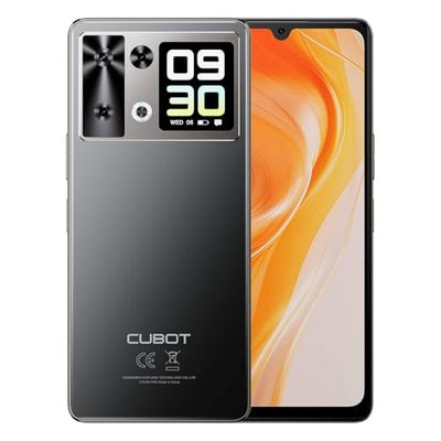 CUBOT P90 – Smartphone 4G 6,88" HD+ 120Hz, 12GB RAM (+12GB Estesi), 256GB ROM, Fotocamera 64MP, Android 15, Helio G100, NFC, Nero