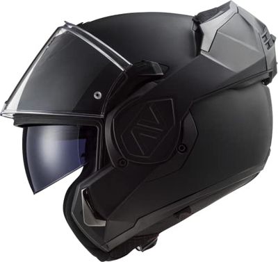 LS2, Advant Modular Flip Front Motorcycle Helmet. ECE 22.06 Certified. Complete With Pinlock and Luxury Camo Backpack Style Carry Bag. Noir (Matt Black). XL