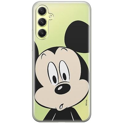 ERT GROUP mobiltelefonfodral för Samsung A34 5G originalt och officiellt licensierat Disney mönster Mickey 019 optimalt anpassad till formen på mobiltelefonen, gedeeltelijk transparant