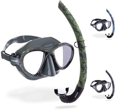 Cressi Métis & Corsica pacotes de snorkel, unissexo para adulto, camuflagem verde, tamanho único