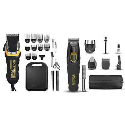 WAHL Beard Trimmer Men, Titanium Stainless Steel Trimmer for Men with Beard Oil 30 ml Nose Hair Trimmer & Extreme Grip 7 in 1 Multigroomer, Beard Trimmer for Men, Nose Hair Trimmer, Men’s Stubble