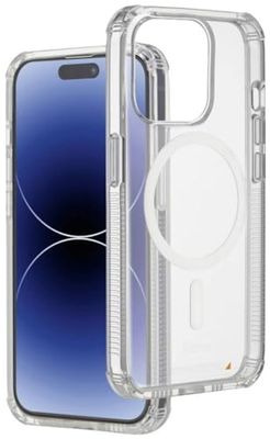 Hama Custodia Extreme Protect per iPhone 15 Pro e MagSafe (D3O Bumper, antiurto, anticaduta, infrangibile, trasparente, senza ingiallimento, custodia magnetica per ricarica induttiva)