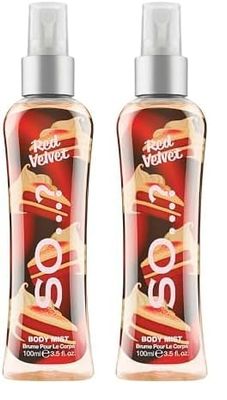 Body Mist By So…? Womens Red Velvet Body Mist Fragrance Spray 100ml (Pack of 2)