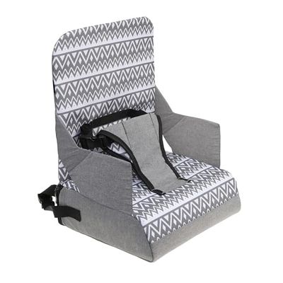 Dreambaby On-The-Go - Asiento elevador para niños, silla alta portátil con prácticos compartimentos de almacenamiento, se adapta a la mayoría de sillas de comedor, ligero, compacto y fácil de