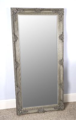 Barcelona Trading Vintagevibe Amelia Antique Style Silver Leaner/Floor Standing Full Length Large Mirror, 168x78,GL008-3