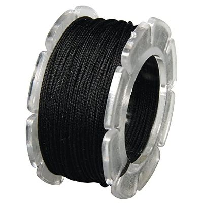 Rayher 89812576 - Corda de cera com núcleo de nylon, 0,6 mm de diâmetro, bolsa de auto-serviço Spule/pack de 10 m