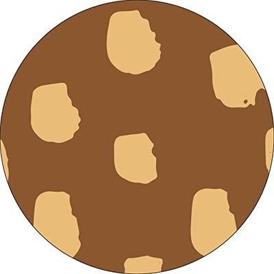 Bonateks, Ronde digitaal bedrukte muismat, antislip onderkant, voor kantoor en thuis, diameter: 22 cm