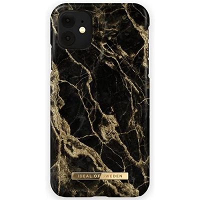 IDEAL OF SWEDEN IDFCSS20-I1961-191 - Fashion Case - Golden Smoke Marble - voor Apple iPhone 11, Apple iPhone XR