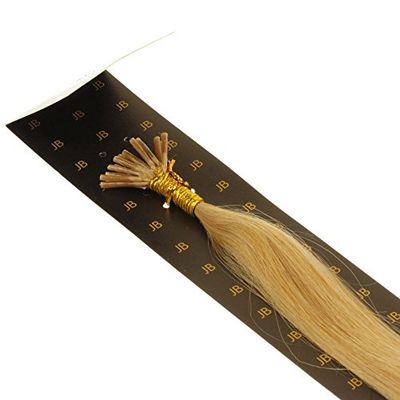 Just Beautiful Hair 60cm Micro Anello I-Stick Extensions Capelli Veri Remy Indiani, 1g - 27 biondo dorato scuro, 1x100 ciocche