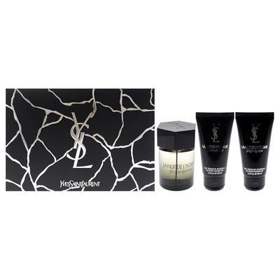 La Nuit De LHomme by Yves Saint Laurent for Men - 3 Pc Gift Set 3.3oz EDT Spray, 2 x 1.6oz Shower Gel