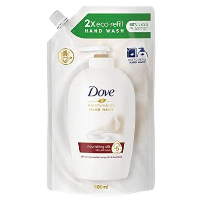 Dove Liquid Hand Wash Refill Silk, 500 millilitre