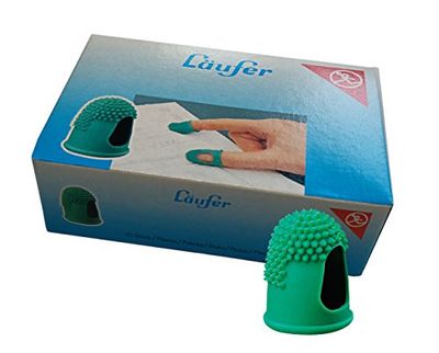Läufer Blattwender (ThermoplastiSJFS Kautschuk) 77211 - Espátula para folhas (tamanho 2, diâmetro, hipoalergénica), borracha termoplástico, verde, tamanho 2, 15 mm Ø, 10