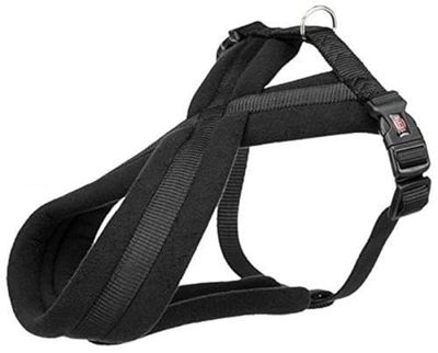 Trixie Premium Cablaggio con Pile Imbottitura, M alla L, 50-80 cm x 25 mm, Nero