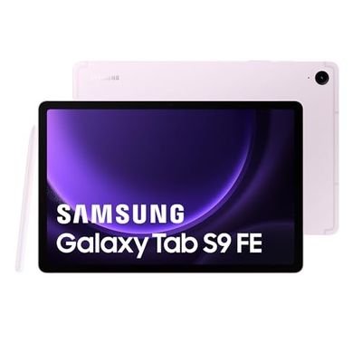 Samsung Galaxy Tab S9 FE Tablet, 10,9'' Wifi 256GB, S Pen w zestawie, Bateria o długiej żywotności, Certyfikat IP 68, Lawenda, Wersja FR