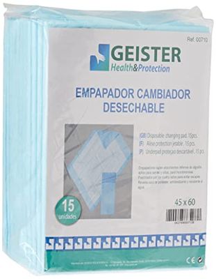 Sodico 00710 Wegwerp-aankleedmat, 45 x 60 cm, 15 stuks