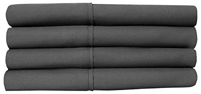 Sweet Home Collection - Conjunto de lençóis, 4 peças, 1500 fios, qualidade egípcia, lençol de baixo com cantos amplos, cinzento, Twin XL