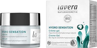 lavera Hydro Sensation Gel Crema - Con algas orgánicas y ácido hialurónico natural - Cuidado hidratante - Penetra rápidamente - Cosmético natural - Vegano - Certificado (1 x 50 ml)