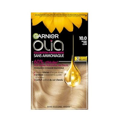 Garnier Olia Coloração permanente à l'Huile Sans Ammoniaque Blond 10.0 Blond Très Clair
