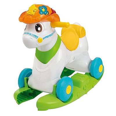 Chicco Baby Rodeo, Jeu à chevaucher, balançoire pour Enfants, 3 Boutons interactifs, Emballage en Plastique recyclé, 1 à 3 Ans, fabriqué en Italie