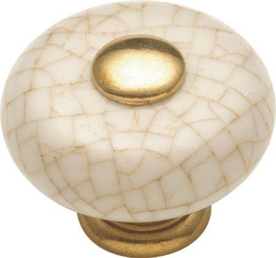 Hickory Hardware P222-VC Bouton de placard Tranquility 3,8 cm, marron vintage craquelé