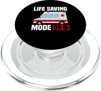 Paramédico retirado de primera respuesta EMT EMT PopSockets PopGrip para MagSafe