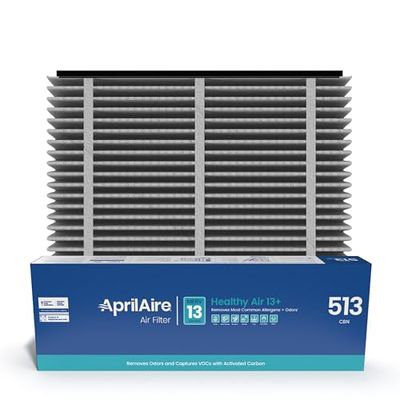 Aprilaire 513CBN Odor Reduction Air Filter for Whole Home Air Purifiers, MERV 13 (Pack of 1)