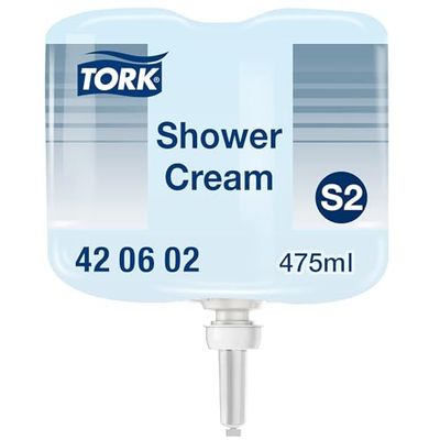 Tork Jabón líquido para el cuerpo y el cabello - 420602 - Gel de ducha y champú 2 en 1 para dispensadores S2 - Fragancia fresca unisex de primera calidad 1 x 475 ml