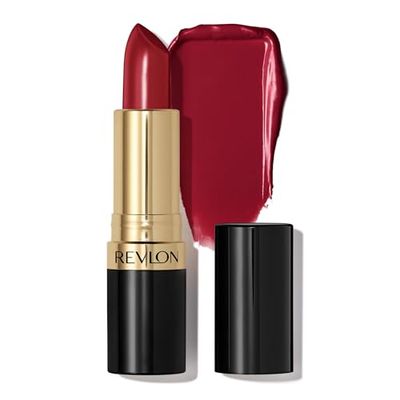 REVLON Rouge à lèvres Super Lustrous, Formule crémeuse pour des lèvres douces et pulpeuses, Sensation d'hydratation, 810 Uncut Ruby, 4,2g