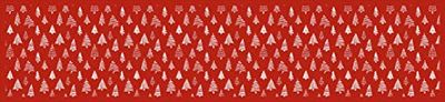 Doge Milano Chemin de cuisine, 100% Made in Italy, Tapis antitache avec impression numérique, Chemin de table antidérapant et lavable, Modèle de Noël - Candy, cm 240x52