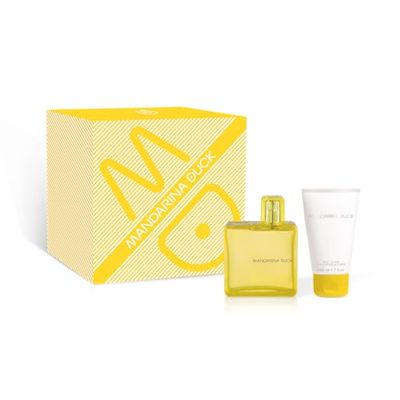 MANDARINA DUCK FRAGRANCES | Woman Eau de Toilette, Coffret Cadeau Femme, Inclut Woman Eau de Toilette 100 ml et Crème Corps 50 ml, Famille Olfactive Florale et Epicée