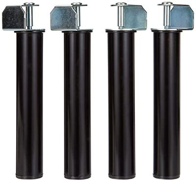 Imex El Zorro Métal, Neutre, Hauteur 270 mm, Ø50 mm, Set 4 Pieds de Canapé