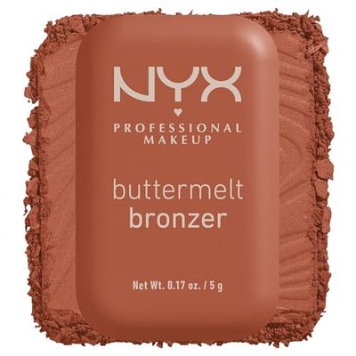 NYX Professional Makeup Buttermelt Bronzer, Powder, Cream for Contouring, Blends Like Powder, Butta'd Down