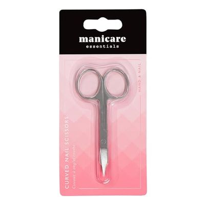 Manicare Nail Scissors, Professional Japanese Stainless Steel, Sharp Curved Tips, Trims Nails, Cuticles And Dead Skin, Beauty Scissors For Trimming Eyebrows, Nose Hair, Fingernails And Toenails