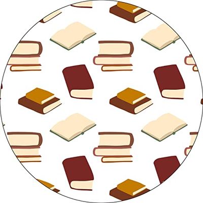 Bonateks, Round Digital Printed Mouse Pad, Non-Slip Base, for Office and Home, Diameter:22cm