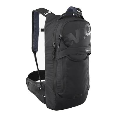 EVOC TRAIL PRO BLACKLINE 10 Sac à dos protecteur (sac à dos léger avec protection dorsale, compartiment pour poche à eau inclus, ajustement optimal, L/XL), Noir