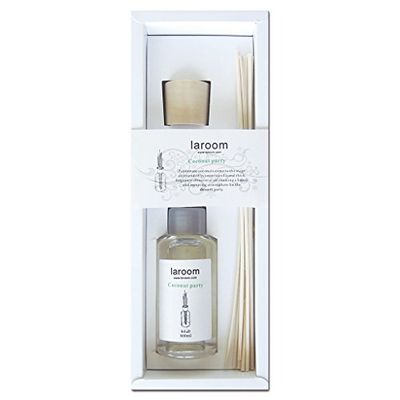 Laroom Set Cadeau en Verre et Bois, Blanc