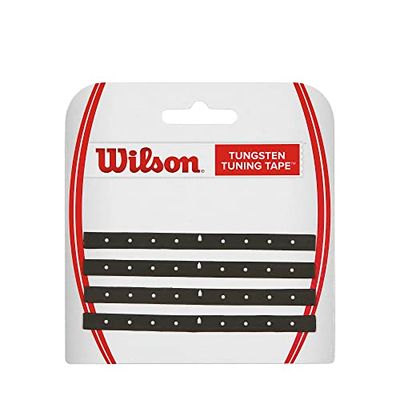 Wilson WRZ535900 Nastro di Piombo Tungsten Tuning Tape, Equilibra il Peso della Testa della Racchetta, Nero