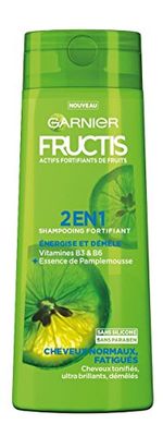 Garnier Fructis Color Resist Shampooing Fortifiant Force & Brillance 2 en 1 pour Cheveux Normaux Fatigués 250 ml