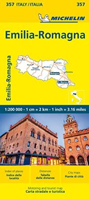 Emilia Romagna - Michelin Local Map 357: Straßen- und Tourismuskarte 1:200.000