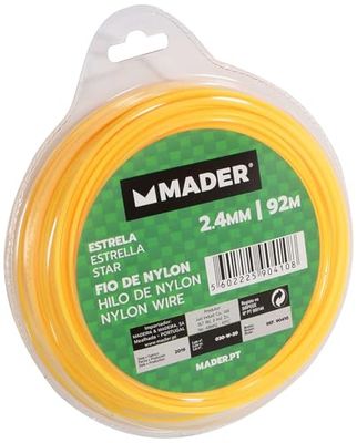 Hilo nylon - hilo estrella de 2.5mm, 92m de longitud, ideal para usos de jardinería y manualidades, resistente y duradero.*