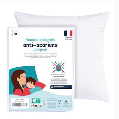 Pharma-Housse Anti-Dust Mite Fully Enclosed Cover for Pillow, 50cm x 90cm, 160 g