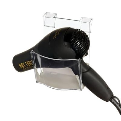 The Home Edit by iDesign, Supporto per dispositivi per l'acconciatura dei capelli con ganci, plastica riciclata