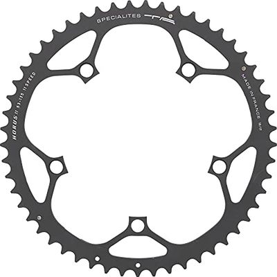 Spécialités TA Unisex's Horus Campagnolo 11 Speed 135PCD Kettingblad, Zwart, 53T Buitenkant